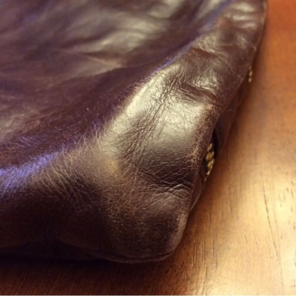 Rare Coke Haan Leather & Suede Zipper Purse - Picture 4 of 4